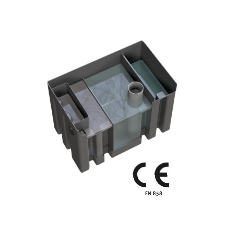 Depuradora biológica de aguas residuales domésticas que combina la decantación con un filtro biológico de alto rendimiento