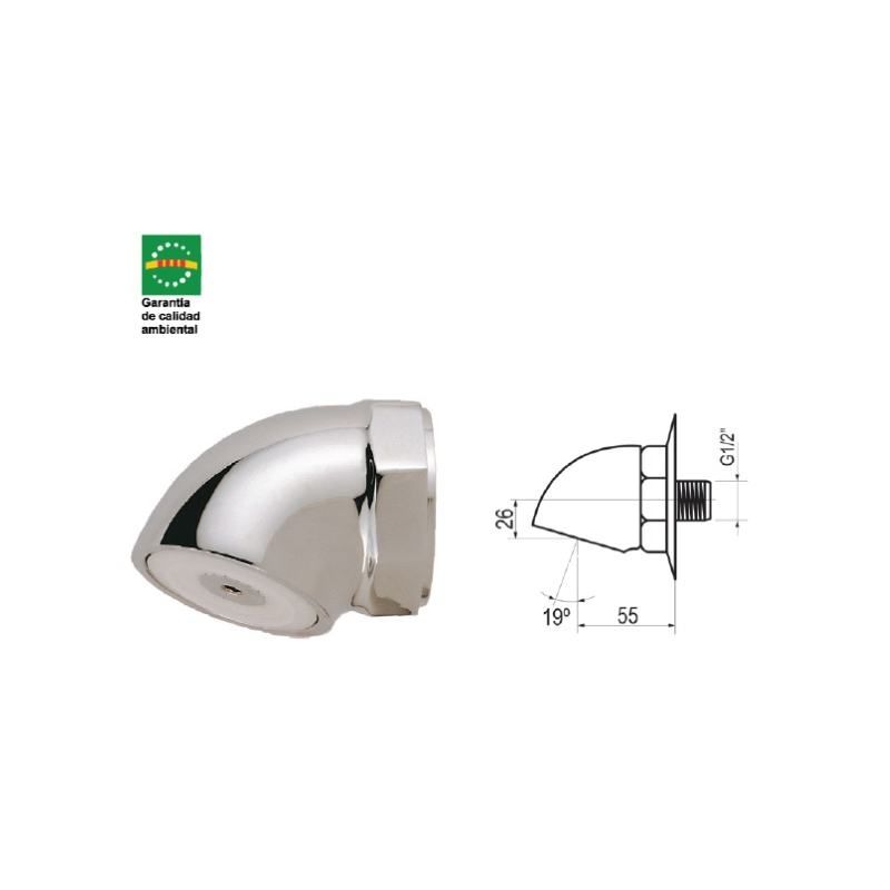 Rociador Antivandálico de Ducha Presto - Ref. 29305 (Cromo)