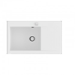 Fregadero sintético de fibra SHIRA 503 POALGI.  Blanco.
