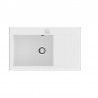 Fregadero sintético de fibra SHIRA 503 POALGI.  Blanco.