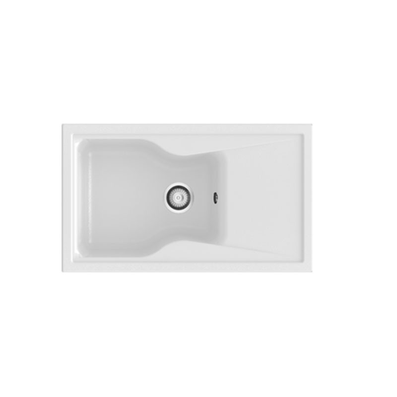 Fregadero sintético de fibra City 321 POALGI. Blanco.