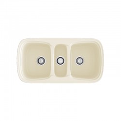 Fregadero sintético de fibra Onice de Poalgi. Pergamón.