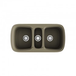 Fregadero sintético de fibra Onice de Poalgi. Albero.