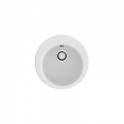 Fregadero sintético de fibra Zafiro POALGI. Blanco.